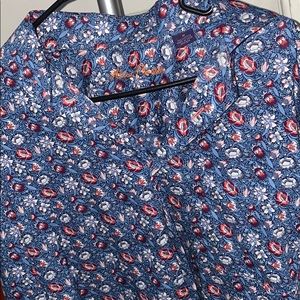 Floral print button down shirt